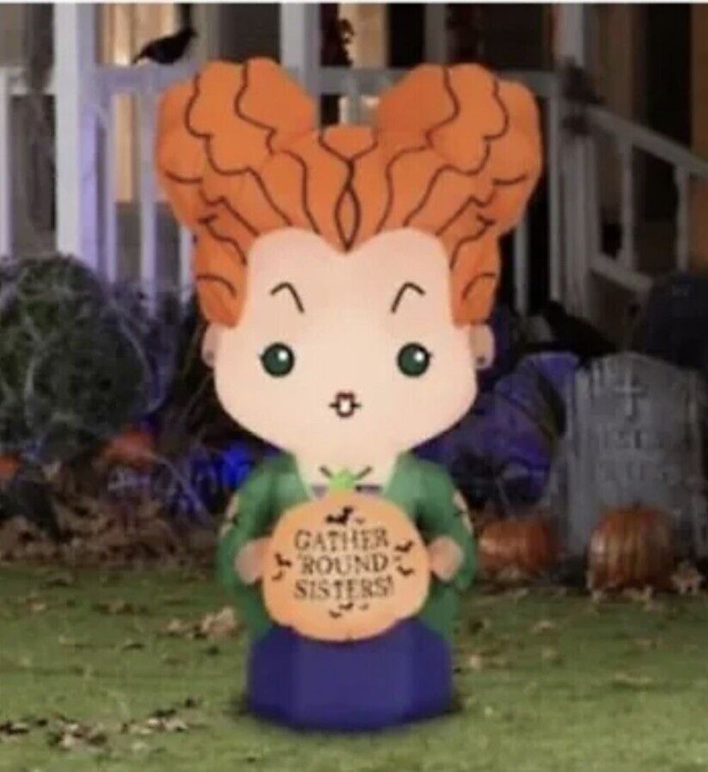 Disney Hocus Pocus 3.5 ft Halloween Yard Inflatable Winifred Sanderson Decor NEW